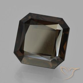 Quartzo Fumê Azul escuro Natural 9.35ct, Corte Octógono / Esmeralda, VVS-VS