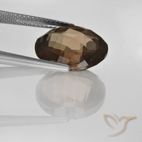 Quartzo Fumê Umber Brown Natural 8.12ct, Redondo, VVS