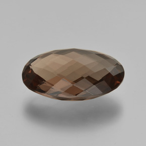 Quartzo Fumê Chocolate marrom Natural 13.23ct, Corte Oval, VVS