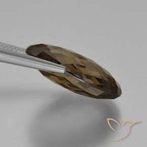 Quartzo Fumê Umber Brown Natural 14.03ct, oval, VVS