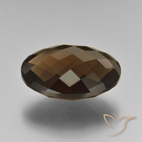 Quartzo Fumê Chocolate marrom Natural 15.80ct, oval, VVS