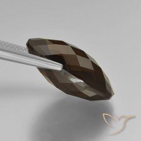 Quartzo Fumê Chocolate marrom Natural 15.80ct, oval, VVS