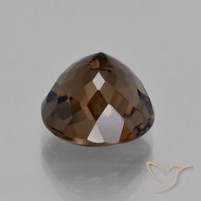 Quartzo Fumê Umber Brown Natural 6.10ct, Redondo, VS