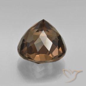 Quartzo Fumê Chocolate marrom Natural 7.66ct, Redondo, VVS