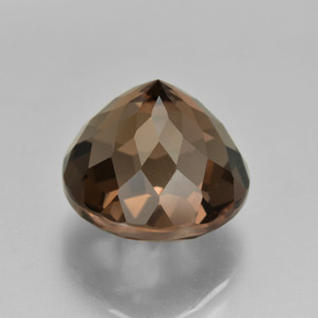Quartzo fumê marrom natural 8,79ct, corte redondo, VS