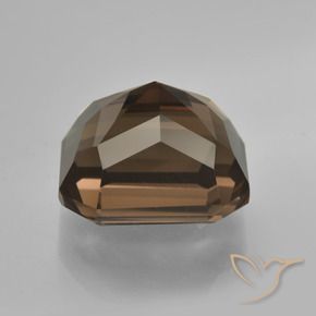 Quartzo Fumê Umber Brown Natural 8.66ct, Corte Octógono / Esmeralda, VVS-VS