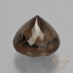 Quartzo Fumê Umber Brown Natural 10.25ct, Redondo, VVS-VS