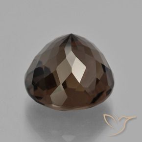 Quartzo Fumê Hickory Brown Natural 10.75ct, Redondo, VVS-VS