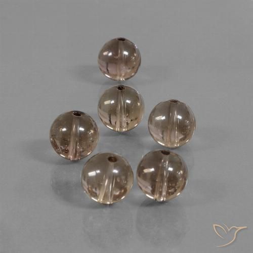 43.78ctw Natural Marrom Quente Quartzo Fumê, Esfera / Bola, Transparente