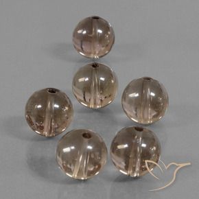 Pedras preciosas de Quartzo Fumê Marrom Quente natural de 43.78 ct, Esfera / Bola, Transparente