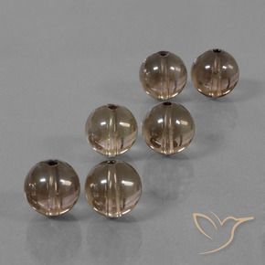Pedras preciosas de Quartzo Fumê Hickory Brown natural de 44.98 ct, Esfera / Bola, Transparente