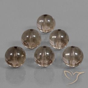 Pedras preciosas de Quartzo Fumê Hickory Brown natural de 44.95 ct, Esfera / Bola, Transparente