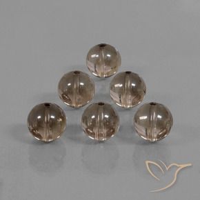 Pedras preciosas de Quartzo Fumê Hickory Brown natural de 44.95 ct, Esfera / Bola, Transparente