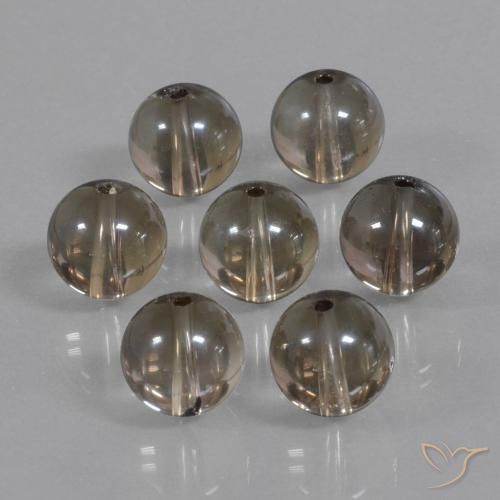Pedras preciosas de Quartzo Fumê Preto amarronzado natural de 52.98 ct, Esfera / Bola, Transparente