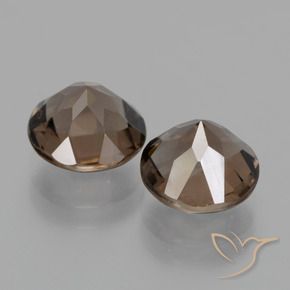Pedras preciosas de Quartzo Fumê Castanho médio natural de 3.71 ct, Redondo, VS