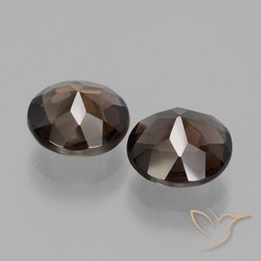Pedras preciosas de Quartzo Fumê Azul escuro natural de 3.02 ct, Redondo, VS