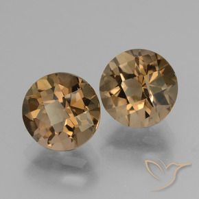 Pedras preciosas de Quartzo Fumê Gingerbread Marrom natural de 3.83 ct, Redondo, VS