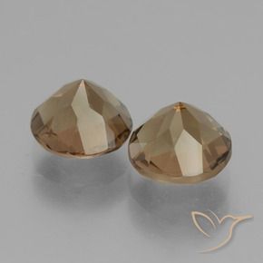 Pedras preciosas de Quartzo Fumê Gingerbread Marrom natural de 3.83 ct, Redondo, VS