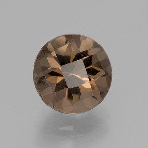 Quartzo fumê marrom natural 1,98ct, corte redondo, VS