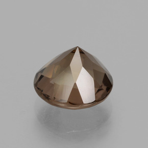 Quartzo fumê marrom natural 1,98ct, corte redondo, VS