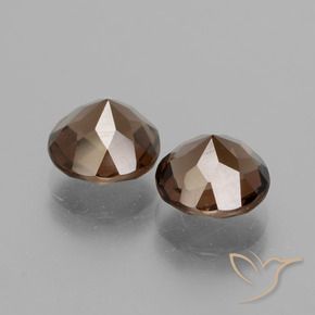 Pedras preciosas de Quartzo Fumê Castanho médio natural de 3.53 ct, Redondo, VS