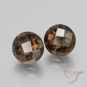 Pedras preciosas de Quartzo Fumê Castanho médio natural de 3.62 ct, Redondo, VS