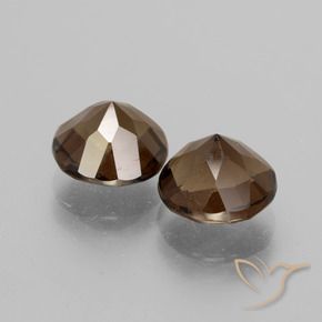Pedras preciosas de Quartzo Fumê Castanho médio natural de 3.62 ct, Redondo, VS