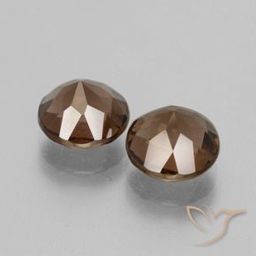 Pedras preciosas de Quartzo Fumê Castanho médio natural de 3.69 ct, Redondo, VS