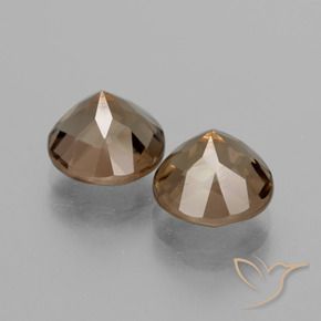 Pedras preciosas de Quartzo Fumê Castanho médio natural de 3.86 ct, Redondo, VS