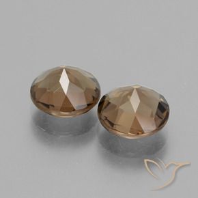 Pedras preciosas de Quartzo Fumê Castanho médio natural de 3.30 ct, Redondo, VS