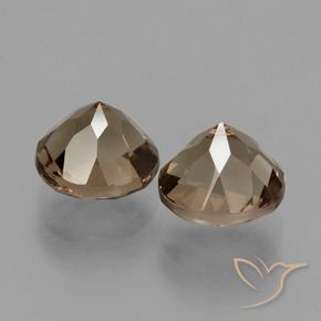Pedras preciosas de Quartzo Fumê Castanho Médio-Claro natural de 3.53 ct, Redondo, VS