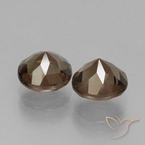 Pedras preciosas de Quartzo Fumê Marrom Quente natural de 3.66 ct, Redondo, VS