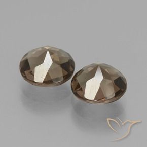 Pedras preciosas de Quartzo Fumê Marrom Quente natural de 3.34 ct, Redondo, VS