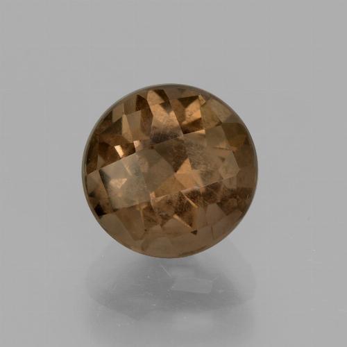Quartzo fumê marrom natural 1,98ct, corte redondo, VS