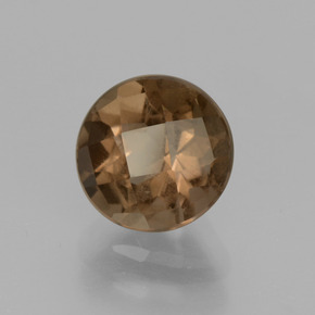 Quartzo fumê marrom natural 1,98ct, corte redondo, VS