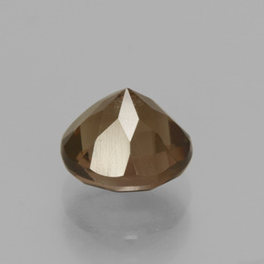 Quartzo fumê marrom natural 1,98ct, corte redondo, VS