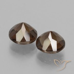 Pedras preciosas de Quartzo Fumê Castanho médio natural de 3.68 ct, Redondo, VS