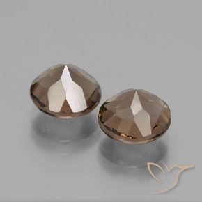 Pedras preciosas de Quartzo Fumê Castanho médio natural de 3.59 ct, Redondo, VS