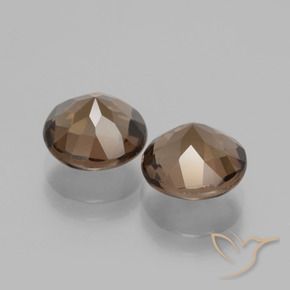 Pedras preciosas de Quartzo Fumê Castanho médio natural de 3.54 ct, Redondo, VS