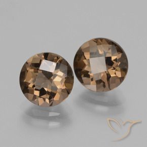 Pedras preciosas de Quartzo Fumê Castanho médio natural de 3.63 ct, Redondo, VS