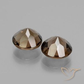 Pedras preciosas de Quartzo Fumê Castanho médio natural de 3.63 ct, Redondo, VS
