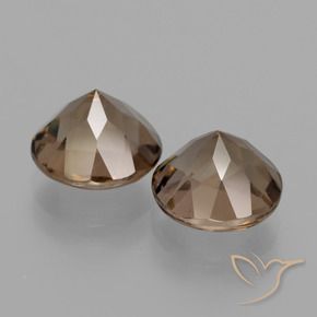 Pedras preciosas de Quartzo Fumê Marrom natural de 3.72 ct, Redondo, VS