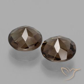 Pedras preciosas de Quartzo Fumê Hickory Brown natural de 3.30 ct, Redondo, VS