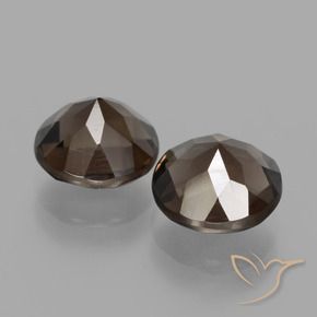 Pedras preciosas de Quartzo Fumê Castanho médio natural de 3.57 ct, Redondo, VS