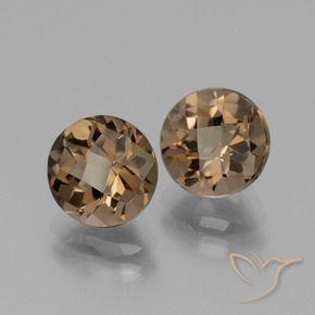 Pedras preciosas de Quartzo Fumê Castanho médio natural de 3.70 ct, Redondo, VS