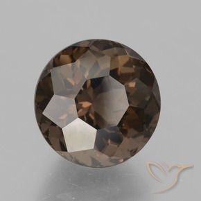 Quartzo Fumê Umber Brown Natural 5.57ct, Redondo, VVS