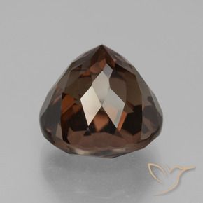 Quartzo Fumê Marrom escuro Natural 10.68ct, Redondo, VS