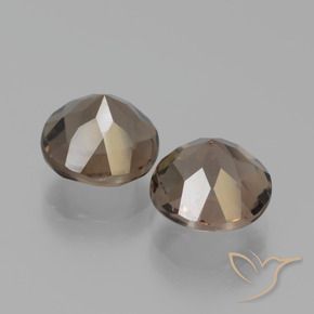 Pedras preciosas de Quartzo Fumê Castanho médio natural de 3.90 ct, Redondo, VVS-VS