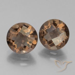Pedras preciosas de Quartzo Fumê Castanho médio natural de 3.61 ct, Redondo, VS