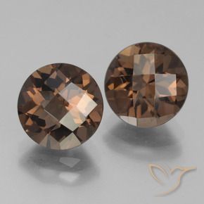 Pedras preciosas de Quartzo Fumê Castanho médio natural de 3.84 ct, Redondo, VS